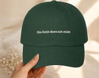 Funny Math Teacher Hat The Limit Does Not Exist Embroidered Cap STEM Calculus Gift