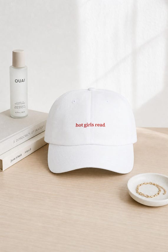 Hot Girls Read Embroidered Hat Smut Reader Cap Dark Romance BookTok Gift detail