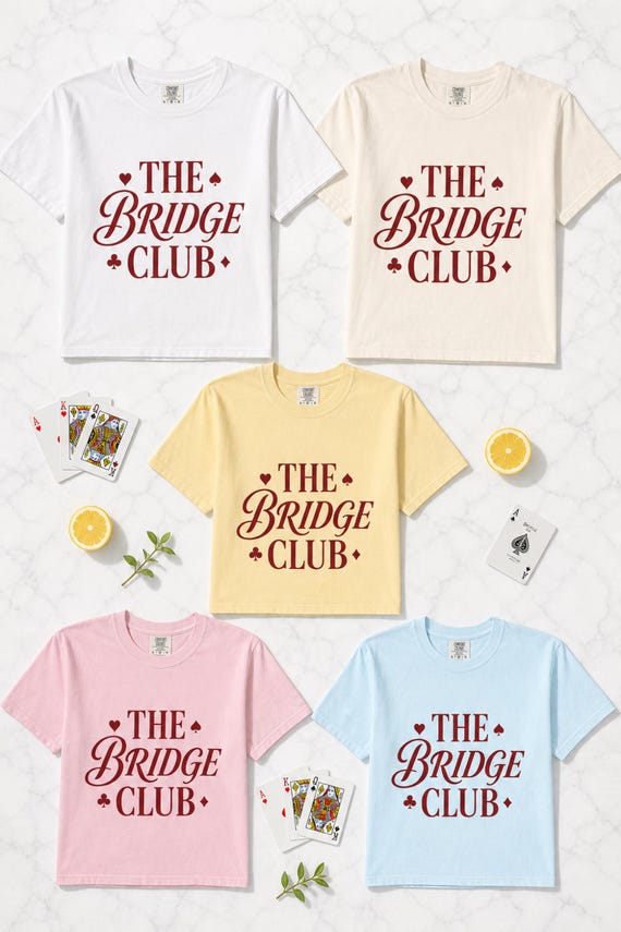 Bridge Club Shirt Vintage Card Suits Garment Dyed Tee Player Gift detail