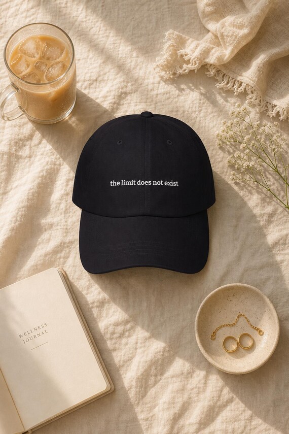 Funny Math Teacher Hat The Limit Does Not Exist Embroidered Cap STEM Calculus Gift detail