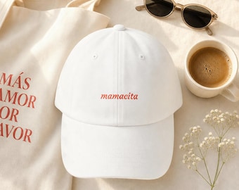 Mamacita Embroidered Hat Latina Mom Cap Mothers Day Gift for Her Birthday Baseball Shower Present