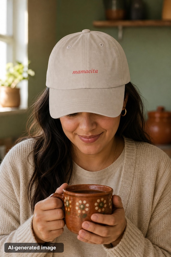 Mamacita Embroidered Hat Latina Mom Cap Mothers Day Gift for Her Birthday Baseball Shower Present detail