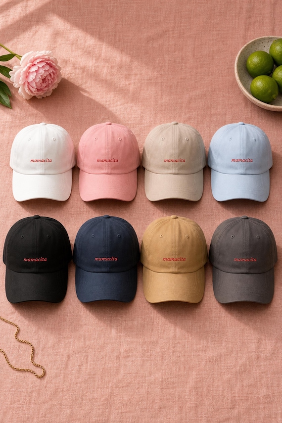 Mamacita Embroidered Hat Latina Mom Cap Mothers Day Gift for Her Birthday Baseball Shower Present detail