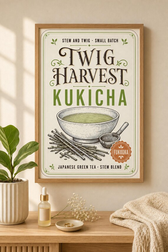 Matcha Wall Art Printable Japanese Tea Poster Set of 6 Coffee Bar Decor Instant Download detail