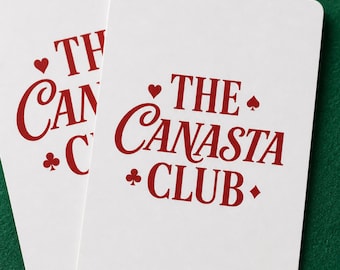 Canasta Playing Cards Poker Deck | Vintage Canasta Club Card Game Gift for Game Night