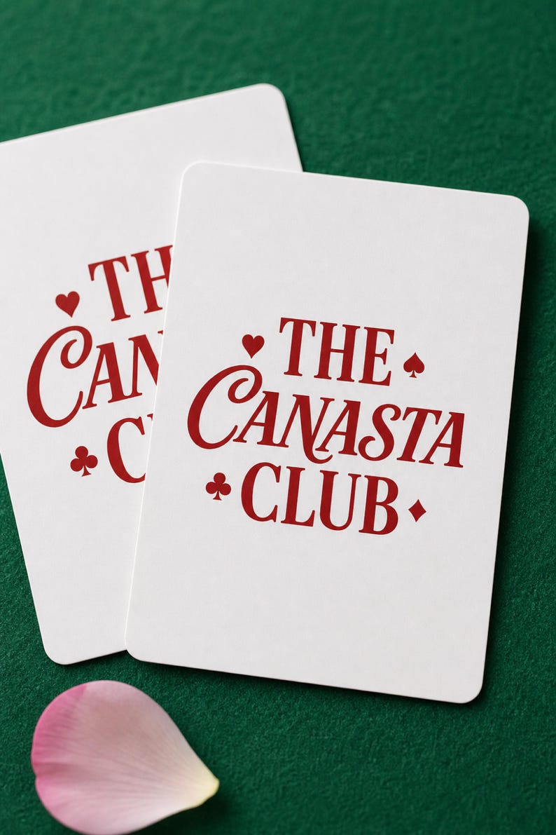 Canasta Playing Cards Poker Deck | Vintage Canasta Club Card Game Gift for Game Night
