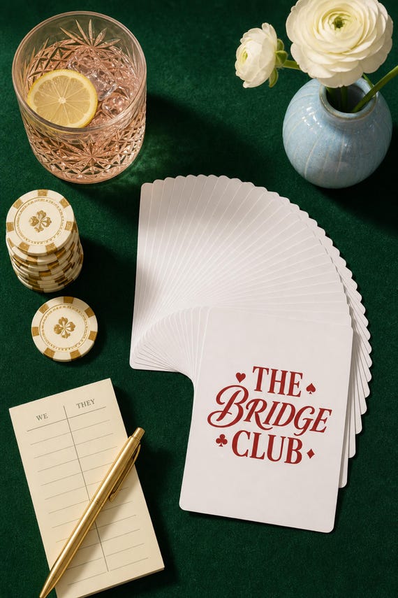 Bridge Playing Cards Glossy Poker Size Deck Card Game Gift detail