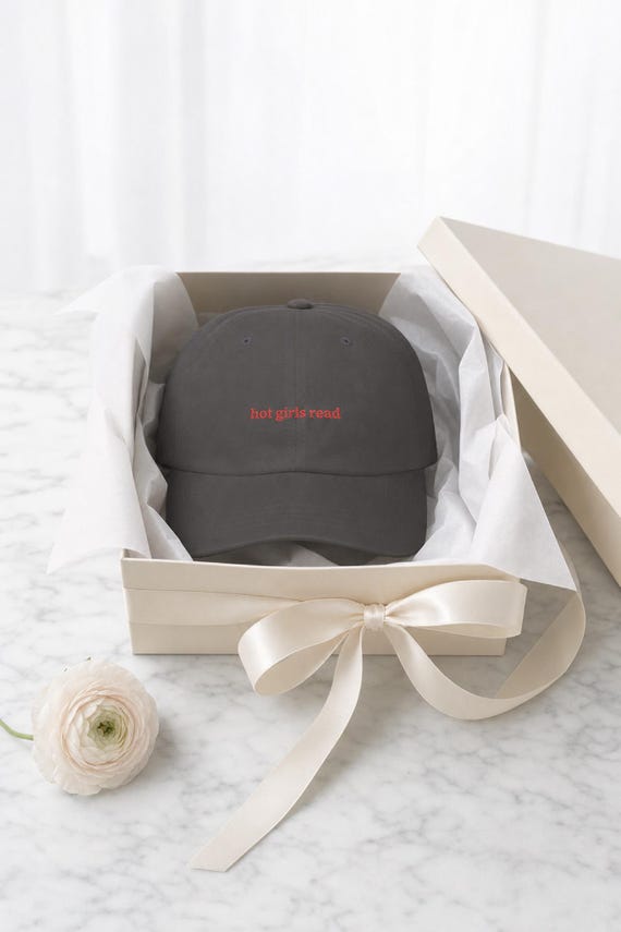 Hot Girls Read Embroidered Hat Smut Reader Cap Dark Romance BookTok Gift detail