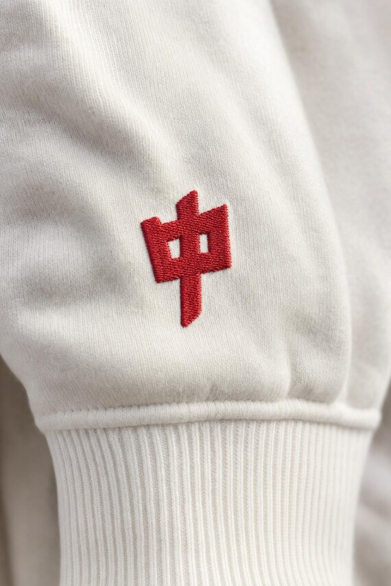 Funny Mahjong Sweatshirt I Have a Plan the Tiles Do Not Embroidered Crewneck Game Night detail