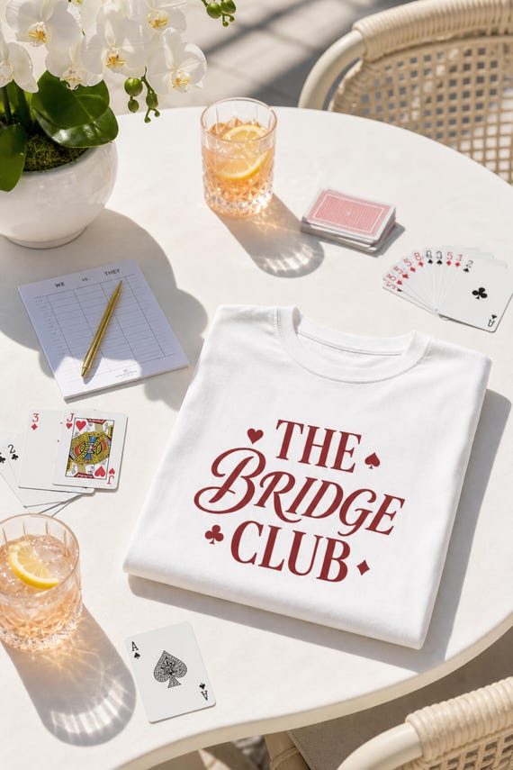 Bridge Club Shirt Vintage Card Suits Garment Dyed Tee Player Gift detail