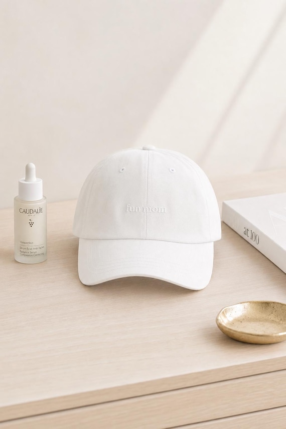 Fun Mom Embroidered Hat Low Profile Cotton Cap Mothers Day Gift detail