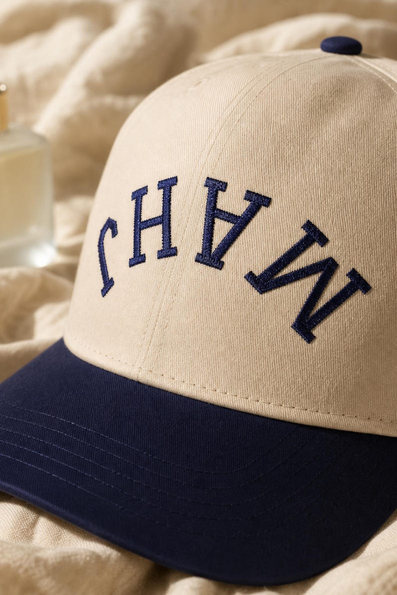Mahj Varsity Arch Embroidered Hat Mahjong Player Cap Snapback Game Night