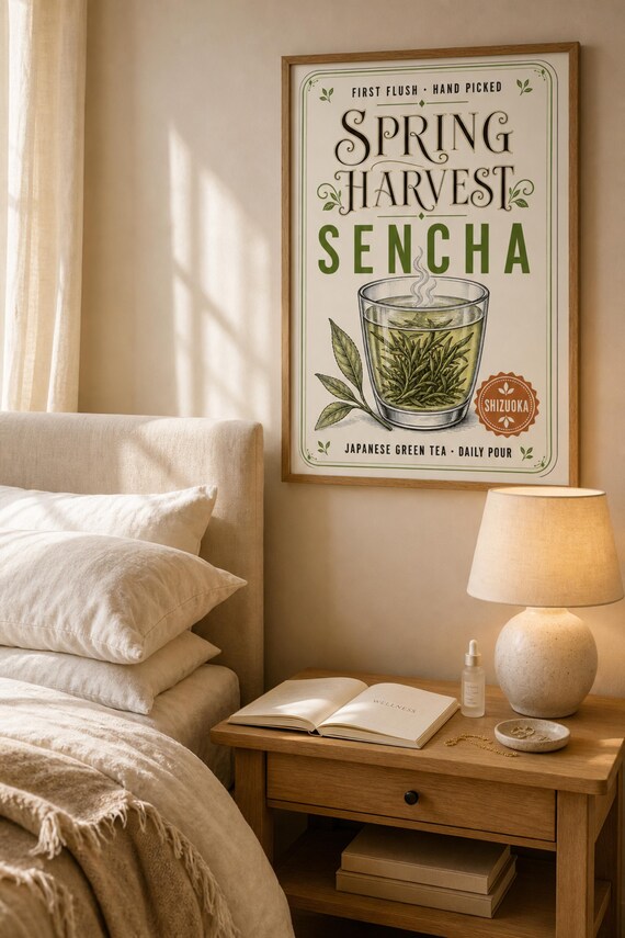 Matcha Wall Art Printable Japanese Tea Poster Set of 6 Coffee Bar Decor Instant Download detail