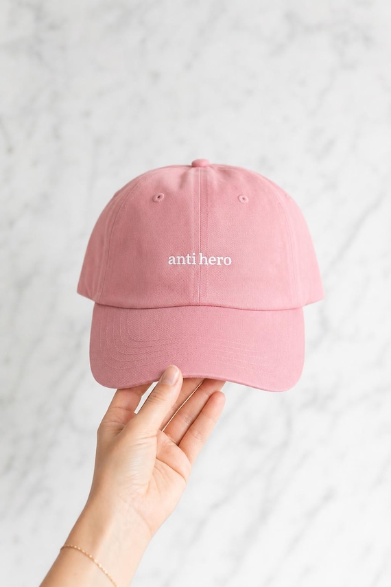 Anti Hero Embroidered Dad Hat Indie Aesthetic Cotton Cap Sarcastic Gift Women detail