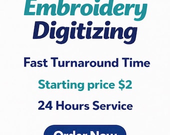 Custom Embroidery Digitizing, Logo Digitizing, Embroidery Digitizing Service, Image Digitizing Embroidery, Custom Digitizing
