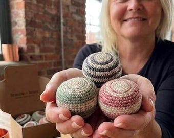 El Hacky Esencial - Hacky Sack/Bolso de Pies de Trigo Sarraceno Natural y Algodón