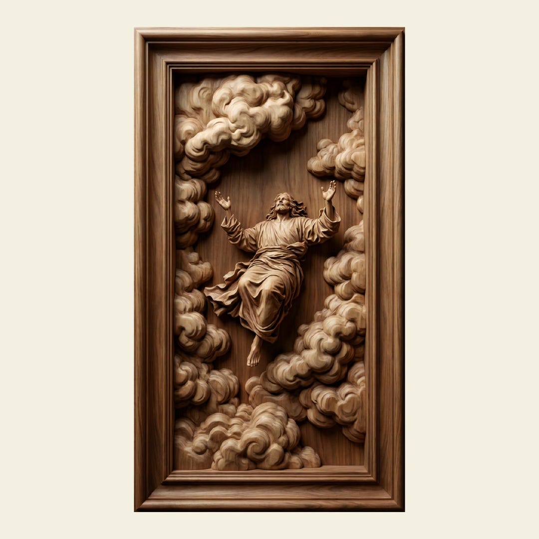 Jesus Christ 3D STL CNC Router File Relief Wood Carving | Religious ...