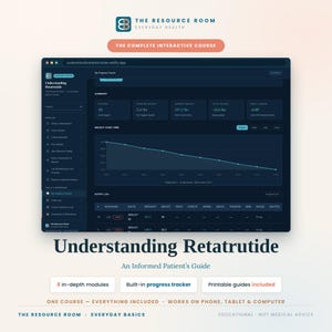 Retatrutide Guide Bundle | Interactive Course, Study Guide & Quick Reference | GLP-1 Weight Loss Injectable Education