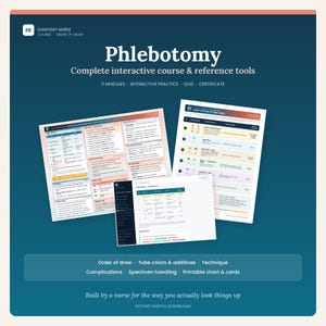Phlebotomy Course and Reference Guides