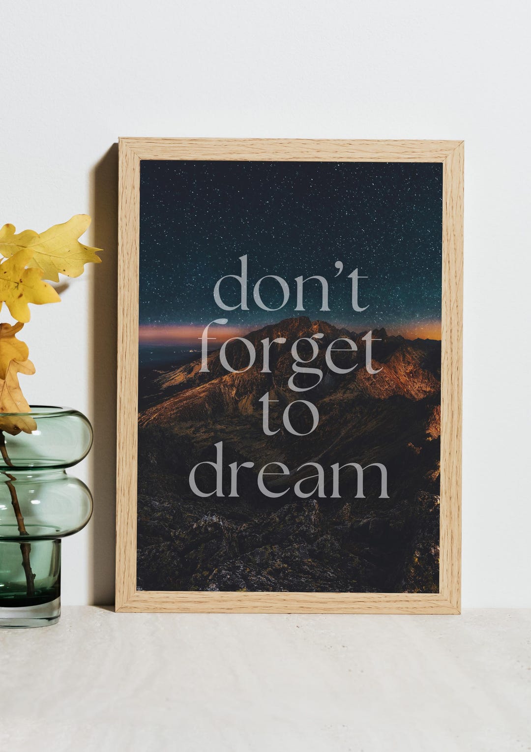 Motivational Wall Art Print | Dream Big Quote (digital Download) - Etsy