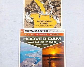 Vintage GAF View Master Hoover Dam Lake Mead set met 3 haspels 1971