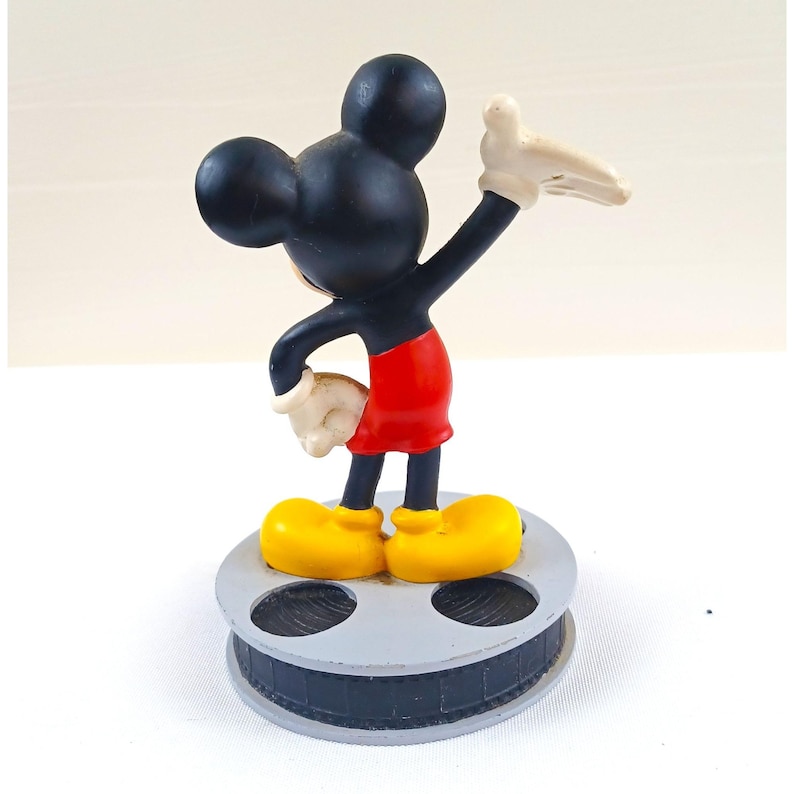 Vintage Mickey Mouse Disney Waving Figurine Applause 1999 Film Reel Base image 3