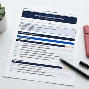 Fiche d'auto-évaluation RAG (GCSE Computer Science OCR J277)