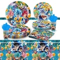 Dragon Ball Birthday Party Decorations – Goku Banner, Cake Topper, Balloons, Backdrop, Tablecloth & Tableware for Kids Party favours product logo