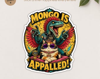 Mongo is Appalled Sticker, Funny Princess Donut Fantasy Book Gaming Bookish Reader Booktok Stickers Die Cut for Laptop