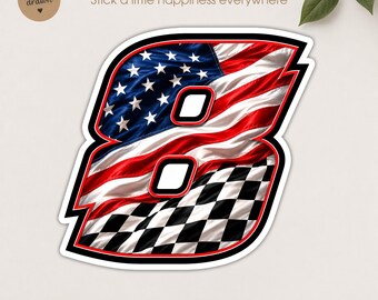 Kyle Busch 8 Sticker, RIP Kyle Busch 2026, Waterproof die-cut vinyl stickers for laptops, water bottles.