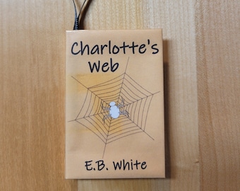 Book ornament inspired by Charlotters Web