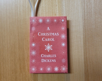 Book ornament inspired by A Christmas Carol