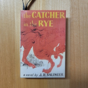Book ornament inspired by The Catcher in the rye