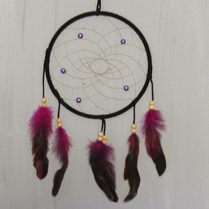 Large black and purple dreamcatcher