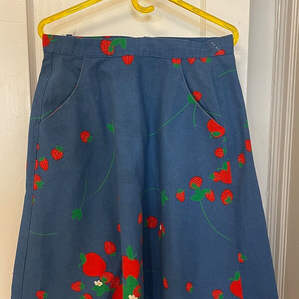 Strawberries A-line Skirt