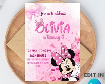 Oh Twodles Editable Birthday Invitation, Editable Canva Design (5x7), Digital Download.