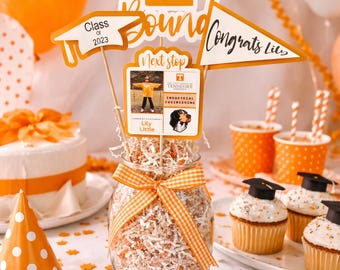 Graduation Party Centerpieces: College Bound Celebration Sticks!