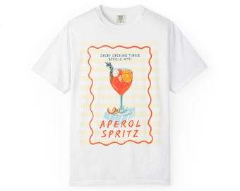 Cocktail Graphic T-Shirt | Retro Drink Illustration, Bar Lover Tee