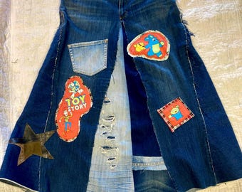 Toy Story Denim maxi skirt