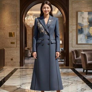 Long Gold Coat for Evening - Etsy