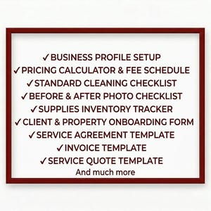Airbnb Cleaning Business Toolkit | Vacation Rental Checklists, Contracts, Invoices (PDF HTML)