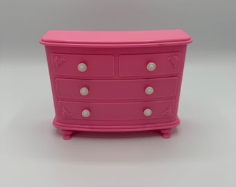 Cassettiera vintage Barbie rosa 1993 So Much To Do Camera da letto