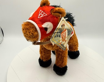 Breyer with Tag SEA BISCUIT Plush Toy Red Racing Silks Horse Stuffed Animal 2003