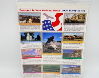Passport To Your National Parks 2006 Stamp Series Sealed Self Adhesive Set of 10