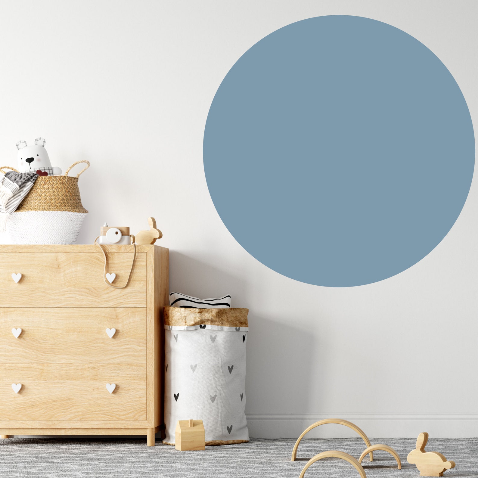 Circle Wall Decal Circle Decal Sticker Peel and Stick Etsy