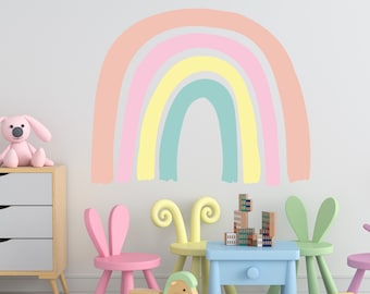 Rainbow Wall Decal - Rainbow Wall Sticker - Peel and Stick Decals - SD231