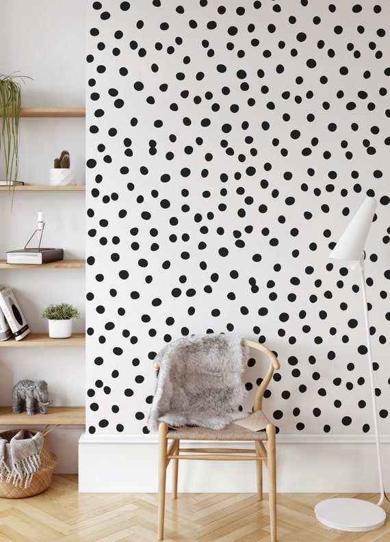 Polka Dot Wall Decals Irregular Dot Wall Stickers Nursery Etsy