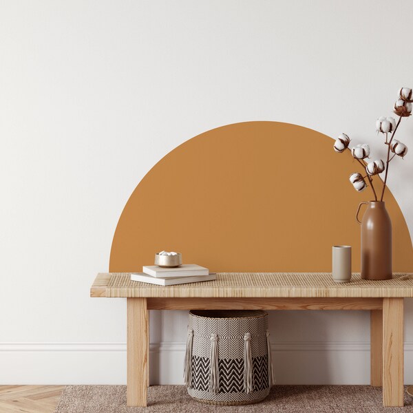 Half Circle Wall Decal Etsy