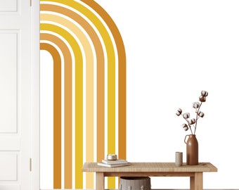 Arch Wall Decal - Boho Stripe Arch Wall Decal Sticker - Peel and Stick Decals - SD303