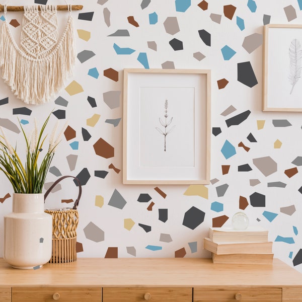 Terrazzo Wall Decal - Terrazzo Wall Stickers - Peel and Stick Decals - SD216